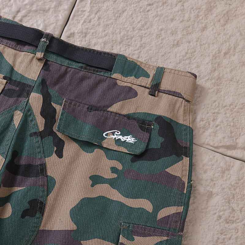 Calça Corteiz Cargo Camuflada