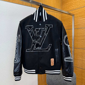Jaqueta Louis Vuitton x NBA Leather Preta