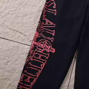 Calça Corteiz x 21 Savage Slaughter Gang Preta