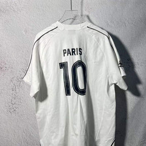 Camiseta Balenciaga Paris #10 Soccer Jersey Oversized White