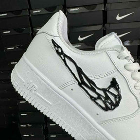 Nike Air Force 1 Liquid Metal Swoosh Black
