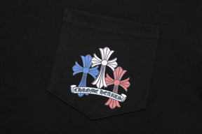 Camiseta Chrome Hearts Cross Colour Preta