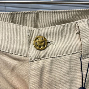 Pronta Entrega - Calça Louis Vuitton Monogram Workwear Carpenter Cream