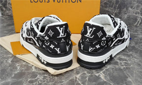 Louis Vuitton Trainer Black Monogram Textile