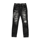 Calça Amiri Black Patch Jeans