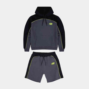 Conjunto Synaworld Pipe Hoodie & Shorts Cinza