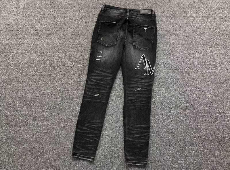 Calça Amiri Black Patch Jeans
