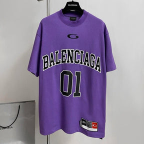 Camiseta Balenciaga Basketball Series Roxo