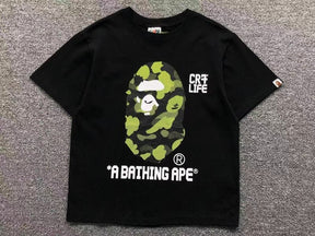 Camiseta BAPE x CR7Life Big Ape Head Preta