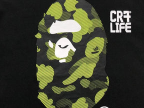 Camiseta BAPE x CR7Life Big Ape Head Preta